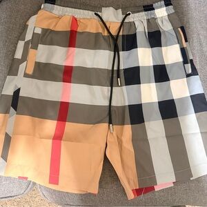 Burberry swim trunks mens